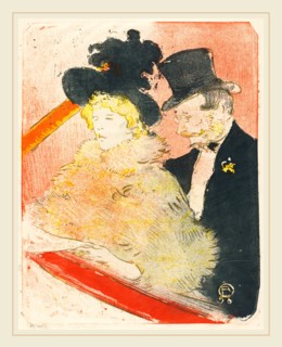 Henri de Toulouse-Lautrec, At the Concert (Au concert), French, 1864-1901, 1898, color lithograph