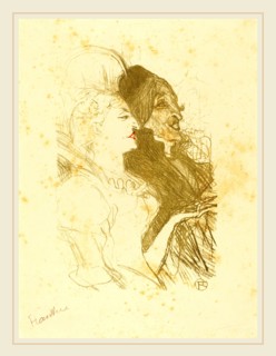 Henri de Toulouse-Lautrec (French, 1864-1901), Carnival (Carnaval), 1894, lithograph in olive green