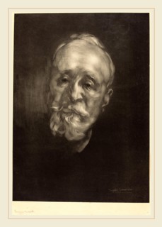 EugÃ¨ne CarriÃ¨re (French, 1849-1906), Pierre Puvis de Chavannes, 1897, lithograph