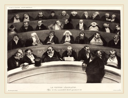 Honoré Daumier (French, 1808-1879), Le Ventre Législatif (The Legislative Belly), 1834, lithograph