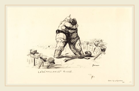 Jean-Louis Forain, La Defaillance Russe, French, 1852-1931, 1914-1919, collotype