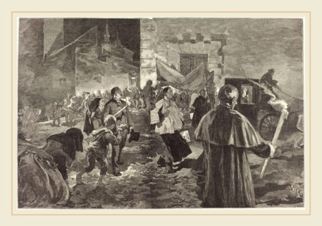 Daniel Vierge (Spanish, 1851-1904), Espagne.  La Viatique, 1889, wood engraving