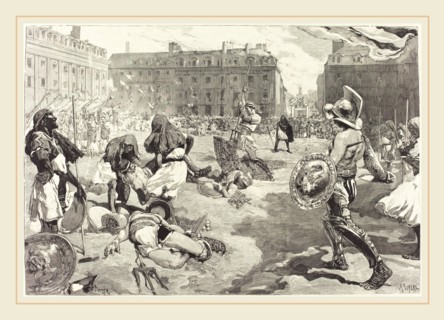 Daniel Vierge (Spanish, 1851-1904), Les FÃªtes de Rennes.  La grande Cavalcade Romaine, 1883-1890,
