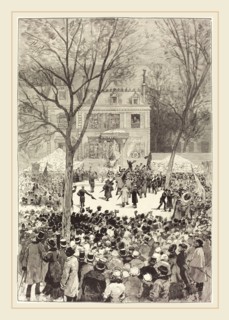 Daniel Vierge (Spanish, 1851-1904), Manifestation populaire du 27 Février pour fÃªter le 80 année