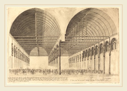 Charles Meryon (French, 1821-1868), La salle des pas-perdus Ã  l'ancien Palais-de-Justice, Paris