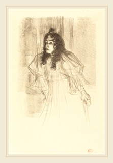 Henri de Toulouse-Lautrec (French, 1864-1901), Miss May Belfort Bare-Headed (Miss May Belfort en
