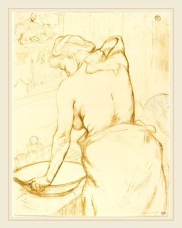 Henri de Toulouse-Lautrec (French, 1864-1901), Woman Washing Herself (Femme qui se lave), 1896,