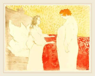 Henri de Toulouse-Lautrec (French, 1864-1901), Woman in Bed, Profile (Femme au lit, profil), 1896,