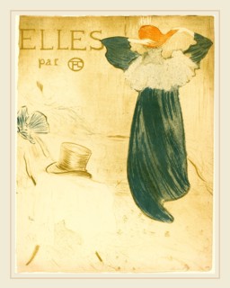 Henri de Toulouse-Lautrec (French, 1864-1901), Frontispiece for "Elles", 1896, color lithograph on
