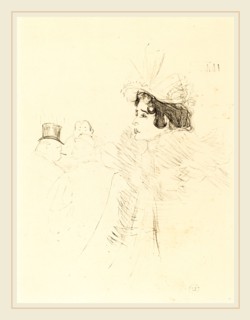 Henri de Toulouse-Lautrec (French, 1864-1901), Miss May Belfort in the Irish and American Bar, rue