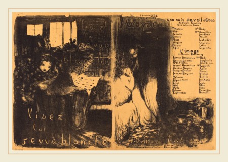 Edouard Vuillard (French, 1868-1940), Lisez la revue blanche;  Un nuit d'Avril Ceos, L'image, 1894,