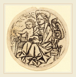 German 15th Century, Madonna and Child with a Bell, c. 1450-1460, engraving