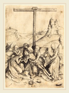 Master BM (German, active c. 1480-1500), The Lamentation, c. 1480-1490, engraving