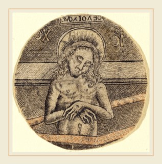 after Israhel van Meckenem, Christ as the Man of Sorrows, c. 1470-1480, engraving