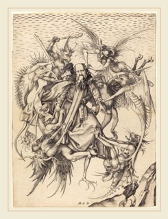Martin Schongauer (German, c. 1450-1491), The Tribulations of Saint Anthony, c. 1470-1475,