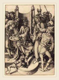 Martin Schongauer (German, c. 1450-1491), Christ before Pilate, c. 1480, engraving on laid paper