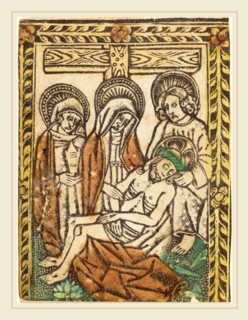 Workshop of Master of the Borders with the Four Fathers of the Church, The Lamentation, 1460-1480,