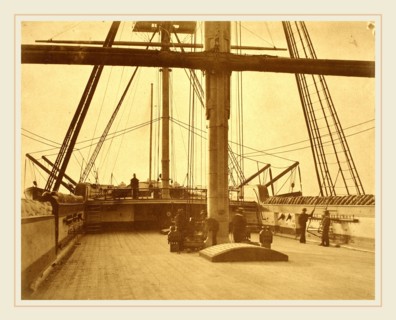 Linnaeus Tripe (British, 1822-1902), Quarterdeck of H.M.S. Impregnable, 1853-1854, salted paper