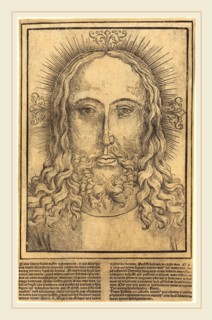 German 15th Century, The Head of Christ, probably 1500-1510, woodcut