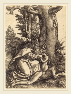 Heinrich Aldegrever (German, 1502-1555-1561), The Creation of Eve, 1540, etching