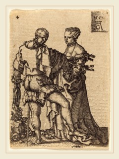 Heinrich Aldegrever (German, 1502-1555-1561), Dancing Couple, 1551, engraving
