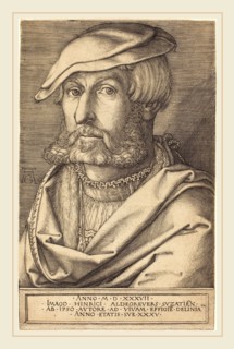 Heinrich Aldegrever (German, 1502-1555-1561), Self-Portrait, 1537,