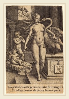 Heinrich Aldegrever (German, 1502-1555-1561), Hercules as a Child, 1550,