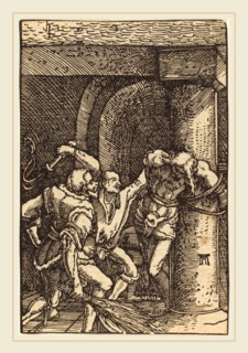 Albrecht Altdorfer (German, 1480 or before-1538), The Flagellation of Christ, c. 1513, woodcut