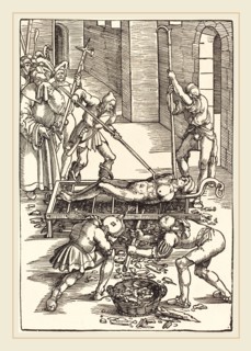Hans Baldung Grien (German, 1484-1485-1545), Martyrdom of Saint Lawrence, 1505, woodcut