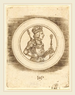 Sebald Beham (German, 1500-1550), Medal of King Ferdinand of Hungary and Bohemia, engraving