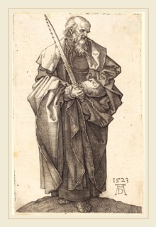Albrecht DÃ¼rer (German, 1471-1528), Saint Simon, 1523, engraving