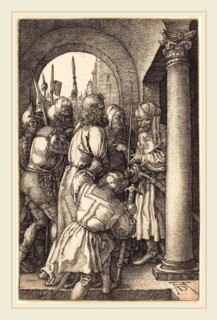 Albrecht DÃ¼rer (German, 1471-1528), Christ before Pilate, 1512, engraving