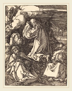 Albrecht DÃ¼rer (German, 1471-1528), Christ on the Mount of Olives, probably c. 1509-1510, woodcut