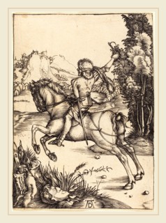 Albrecht DÃ¼rer (German, 1471-1528), The Little Courier, c. 1496, engraving