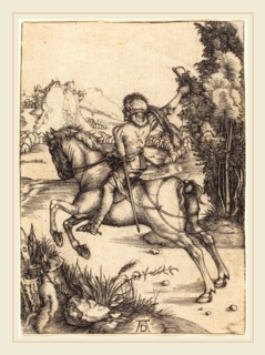 Albrecht DÃ¼rer (German, 1471-1528), The Little Courier, c. 1496, engraving