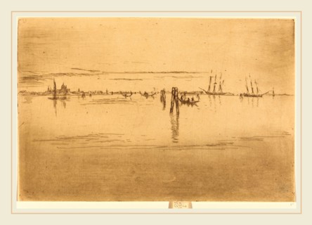 James McNeill Whistler (American, 1834-1903), Long Lagoon, 1880, etching and drypoint