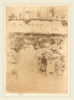 James McNeill Whistler (American, 1834-1903), T.A. Nash's Fruit-Shop, c. 1886, etching