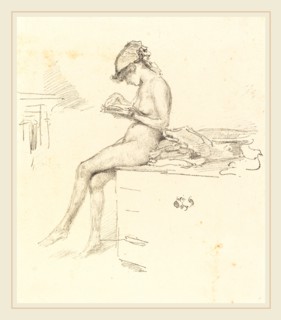 James McNeill Whistler (American, 1834-1903), The Little Nude Model Reading, 1890, lithograph