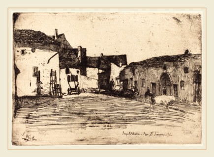 James McNeill Whistler (American, 1834-1903), Liverdun, 1858, etching