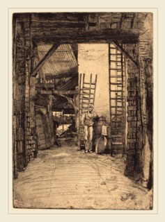 James McNeill Whistler (American, 1834-1903), The Lime-Burner, 1859, etching