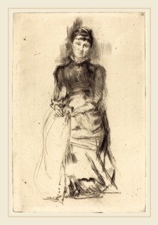 James McNeill Whistler (American, 1834-1903), Agnes, c. 1873-1875, drypoint