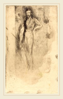 James McNeill Whistler (American, 1834-1903), F. R. Leyland, c. 1870-1873, etching and drypoint on