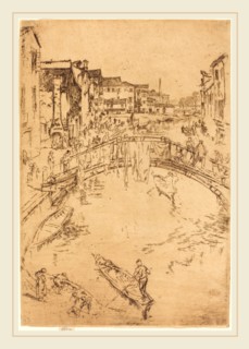 James McNeill Whistler (American, 1834-1903), The Bridge, 1879-1880, etching