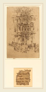 James McNeill Whistler (American, 1834-1903), Palaces, Brussels, 1887, etching and drypoint