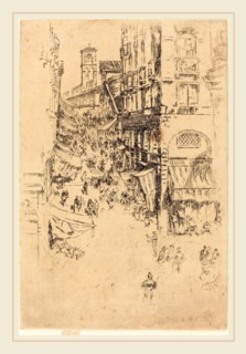 James McNeill Whistler (American, 1834-1903), The Rialto, 1880, etching and drypoint