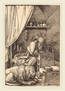 Albrecht DÃ¼rer (German, 1471-1528), Saint Jerome in His Cell, 1511, woodcut