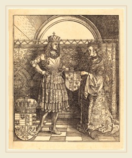 Albrecht DÃ¼rer (German, 1471-1528), The Betrothal of Maximilian with Mary of Burgundy, 1515,