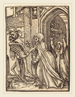 Hans Holbein the Younger (German, 1497-1498-1543), Abbess, woodcut