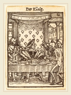 Hans Holbein the Younger (German, 1497-1498-1543), King, woodcut