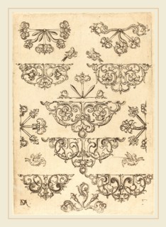 Daniel Mignot (German, active 1593-1596), Twelve Studs, engraving